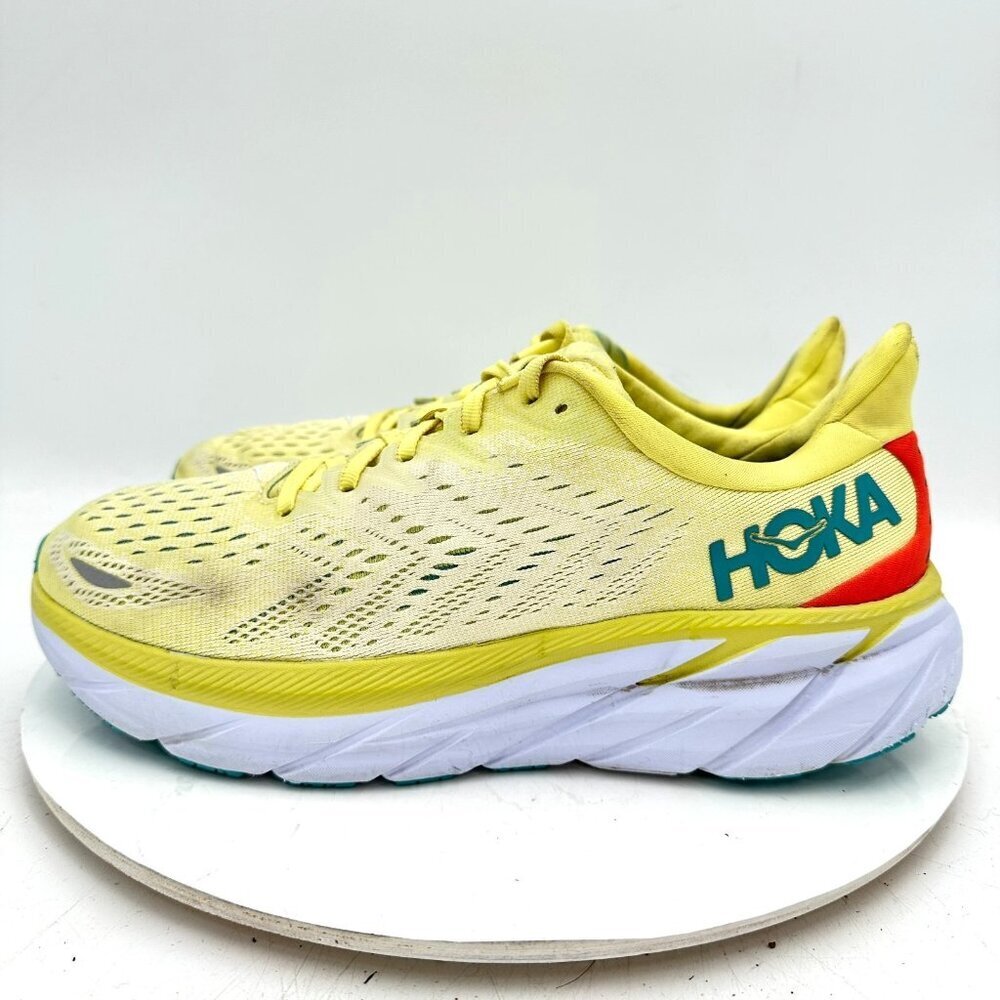 Hoka One One Clifton 8 Women Size 9D 1119394-YPSC Yellow Pear Sweet Corn Shoes
